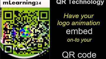qr codes technology logo animation images background with colors designed on layers