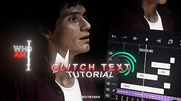 Glitch text tutorial alight motion | Ae like | Am tutorial | Editbynxo
