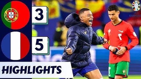Portugal 0 - 0 France (3 - 5 Penalties) | Highlights | UEFA Euro | 6th July 2024