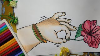 How to Draw Ganpati Bappa Hand Easily | Step-by-Step Ganesh Drawing Tutorial | Mumbai cha raja #art 