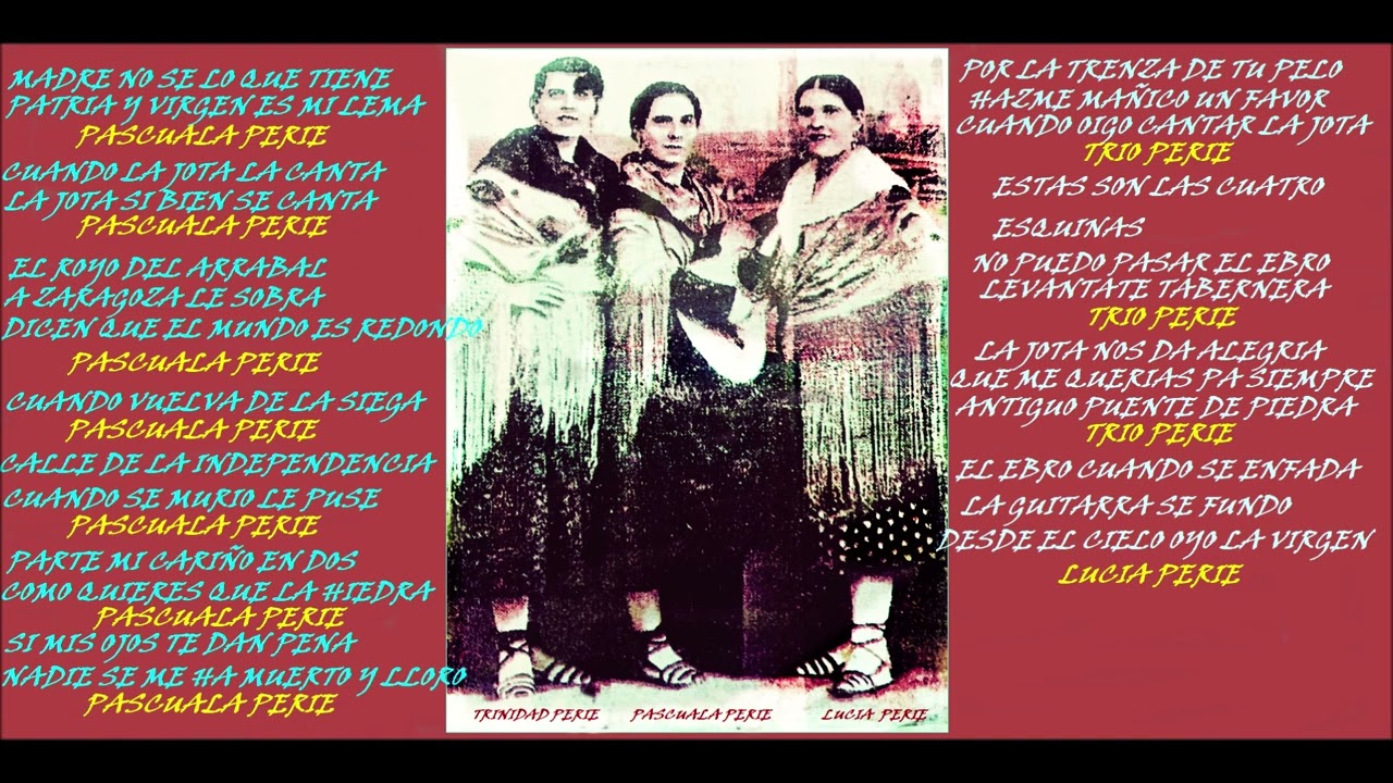 HERMANAS PERIE .   JOTAS ARAGONESAS .