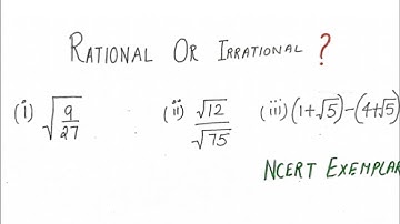 Number system class 9 rational or irrational numbers? ncert exemplar.