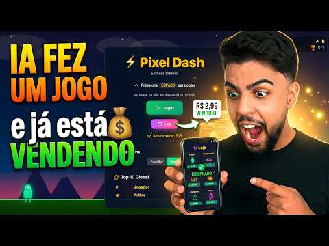 IA Fez um Jogo do Zero e Integrou Pagamentos em MinutoS... Veja Como Ficou