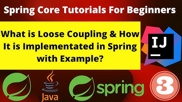 #springloosecoupling  #spring What is Loose Coupling & How It Is implemented in Spring with example.