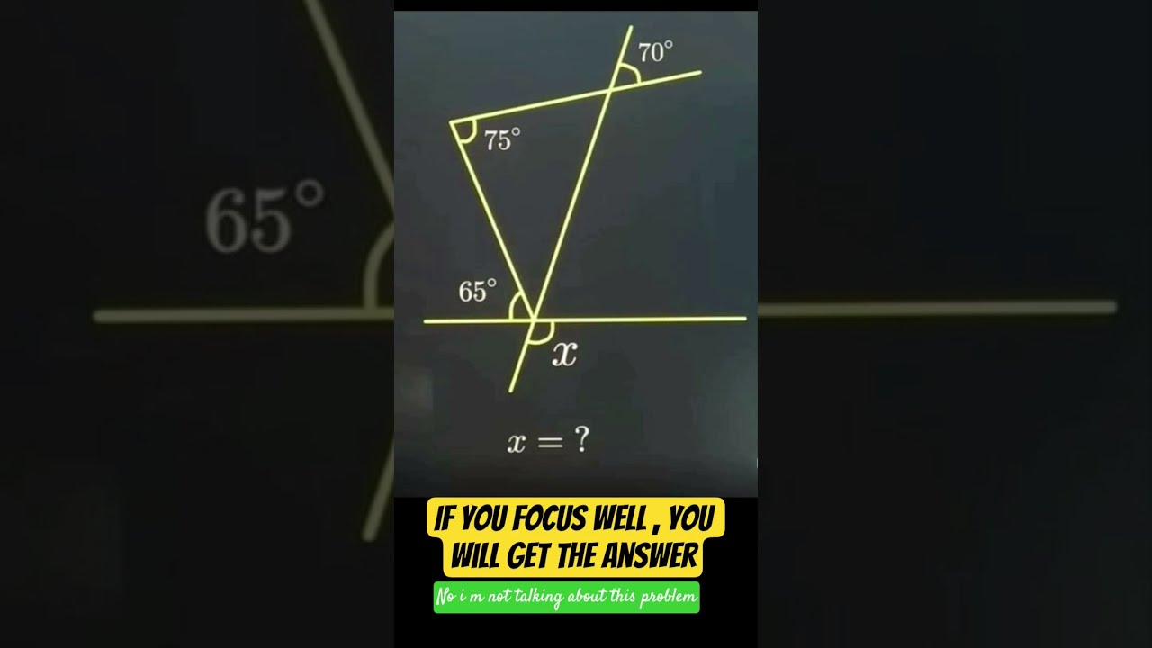 Can You Find X Geometry Findx Solve Maths Ytshorts