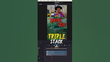 Triple stack videos in DaVinci