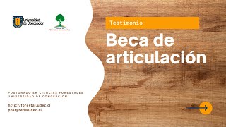 Postgrado en Ciencias Forestales UdeC. Becas de articulación