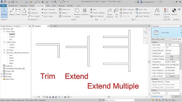 Trim / Extend in Revit
