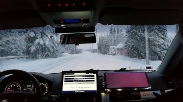 RobotCar Martti - first automated car driving in snowy Aurora E8 road conditions