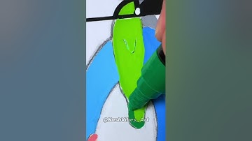 One Drawing, But 4 Different Styles Pt.3! Satisfying Art! (#Shorts)