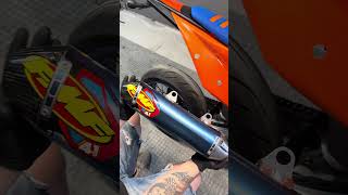Unboxing FMF 4.1 RCT titanium slip on #supermoto #ktm #biker #fmf #exhaust