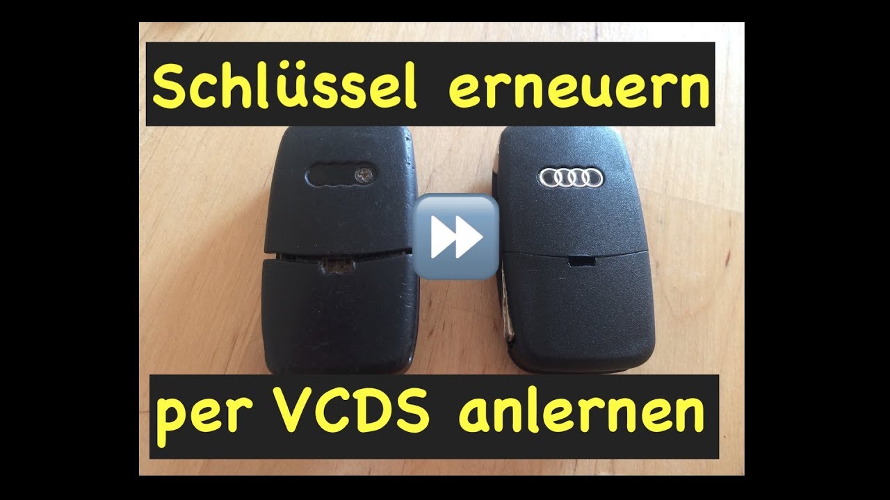 Funkschlüssel umbauen ⏩ WFS anlernen ⏩ Batterie wechseln ⏩ Audi