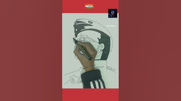 Netaji Subhas Chandra Bose drawing || independence day drawing #independenceday  #shorts #msoshan