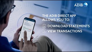 View or Download your transactions or statements instantly on the ADIB Direct App screenshot 3