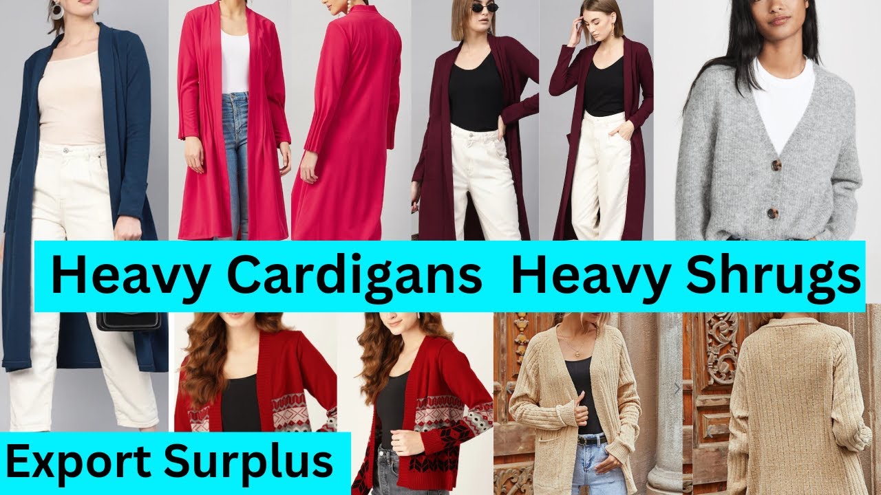 Heavy Cardigans Heavy Shrugs long & short Collection II Online Order