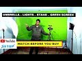 Cheap & Best Light, stand, umbrella, Led , Green Screen for Youtubers ! YouTube Setup