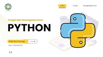 Tugas 4 Algoritma dan Pemrograman | Fungsi & Penanganan Error (Try–Except) pada Python
