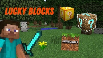 Minecraft LUCKY BLOCKS MOD TEST  (mod in desc)