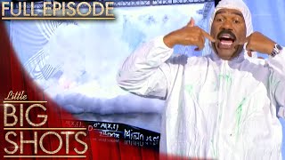 Steve Harvey Gets Blown Up In An Ice Explosion   Season 2 Episode 1  Little Big Shots Us
