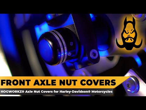 HOGWORKZ® Front Axle Nut Covers for Harley-Davidson® Motorcycles