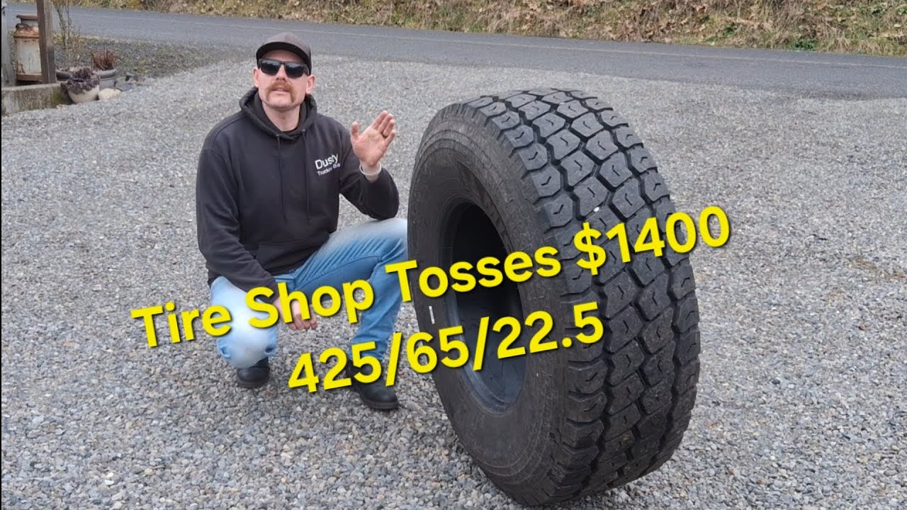 $1400 Michelin Saved From The Landfill #trucking #life 