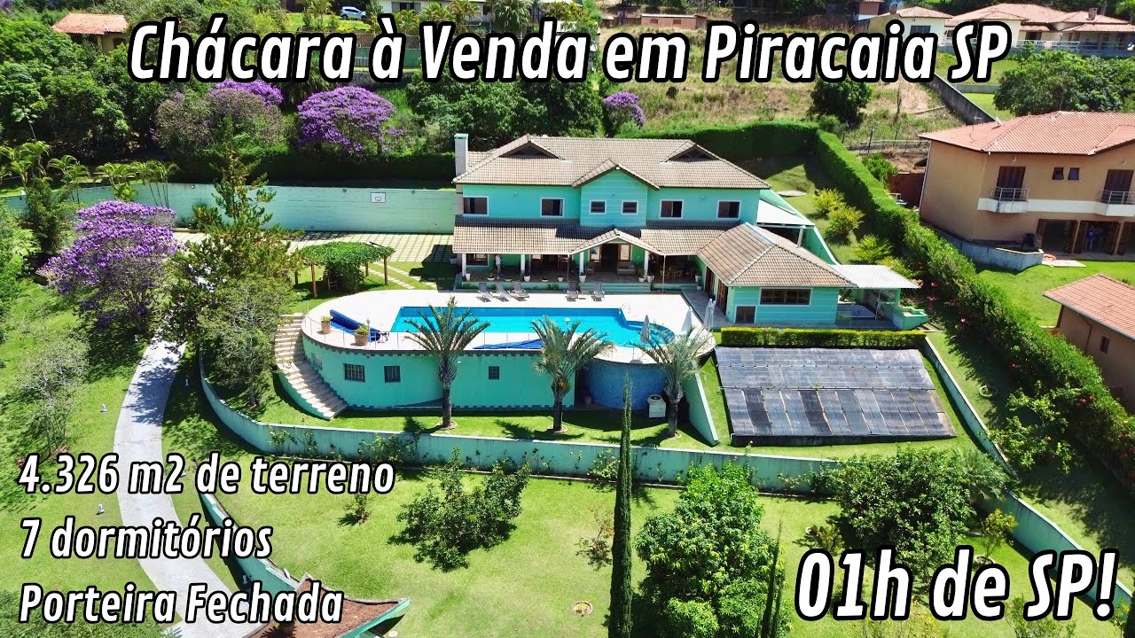 Chácara de Alto Padrão à venda em Condomínio a 01h de São Paulo - Piracaia/SP, Porteira Fechada!