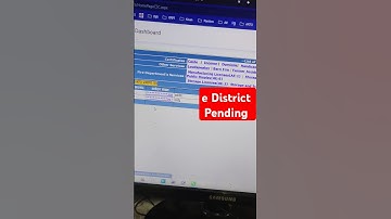 E district new update I e district pending application I