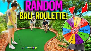 Random Golf Ball Mini Golf Challenge! *Crazy Results!*