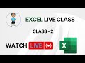 Excel live class  2  developersguides live stream  excel exceltips exceltutorial msexcel