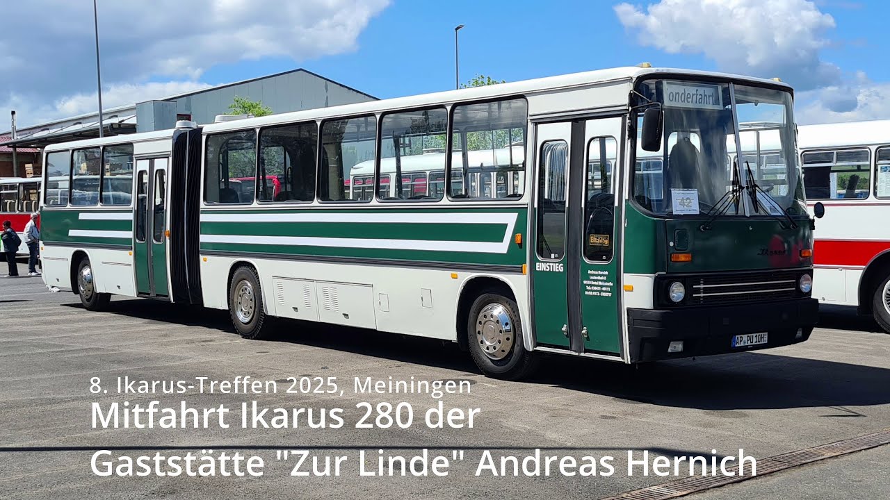 8. Ikarus-Treffen 2025 Meiningen Mitfahrt Ikarus 280 Andreas Hernich