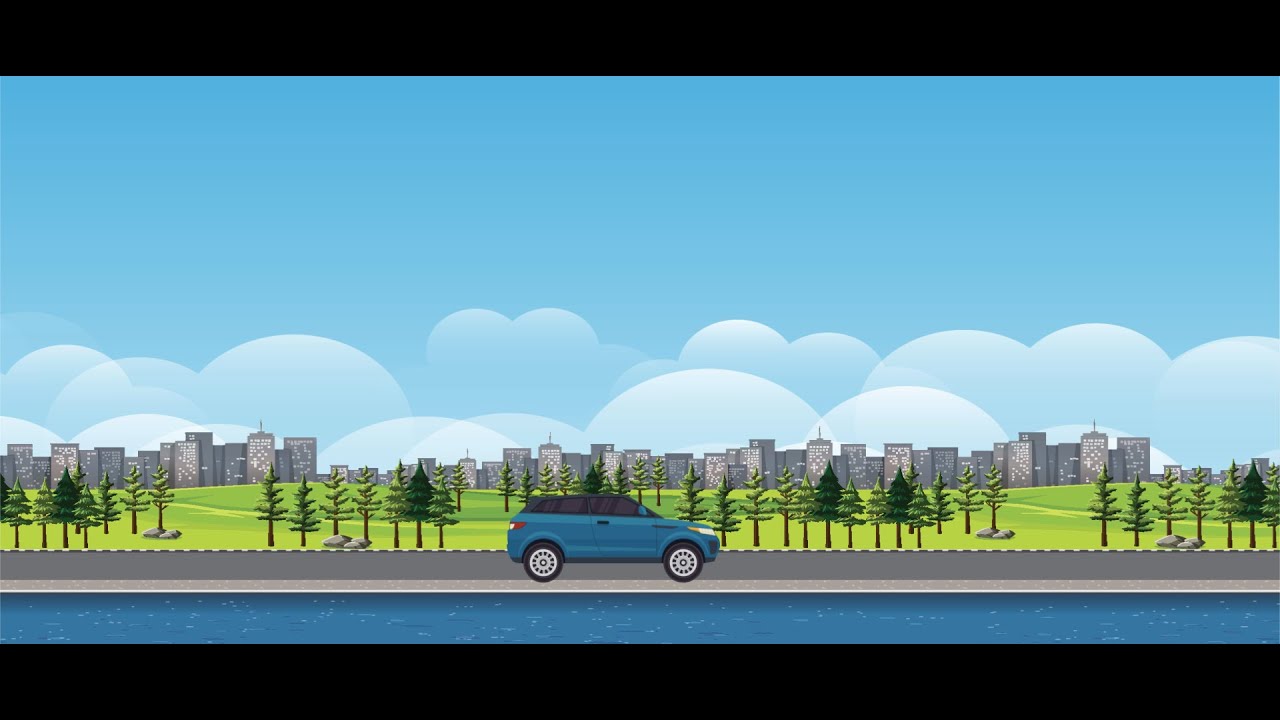 car animation using html and css |solve squad -... Анимация движущегося автомобиля / машины с помощью HTML и CSS - YouTube