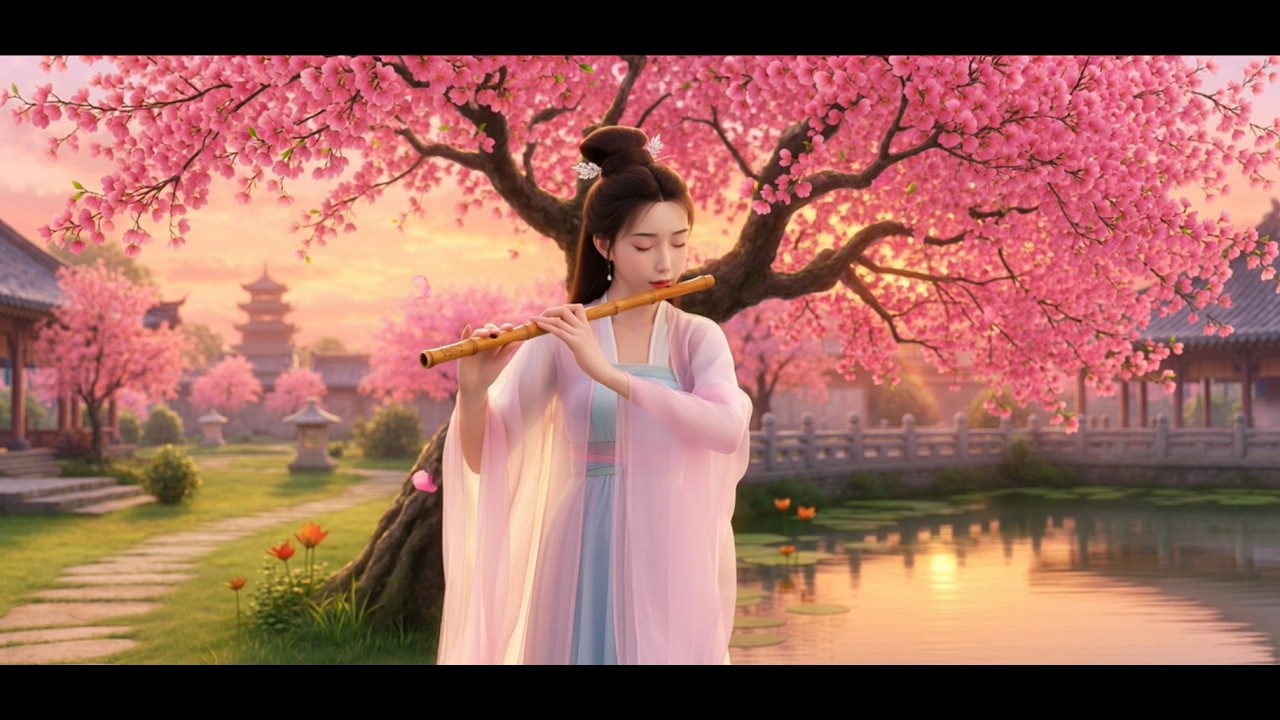 Bamboo flute &Guzheng for Peaceful Mind✨| EP6 | Video 2K | #relaxingmusic  #@JadeCalmStudio