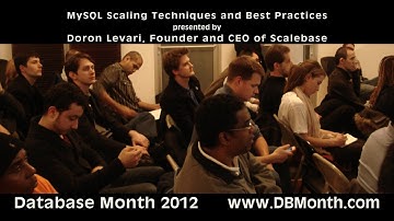Database Month! MySQL Scaling Techniques & Best Practices by Scalebase CEO, Doron Levari