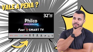 SMART TV 32 PHILCO PTV32G70SBL LED HD É BOA ? #UNBOXING E IMPRESSÕES