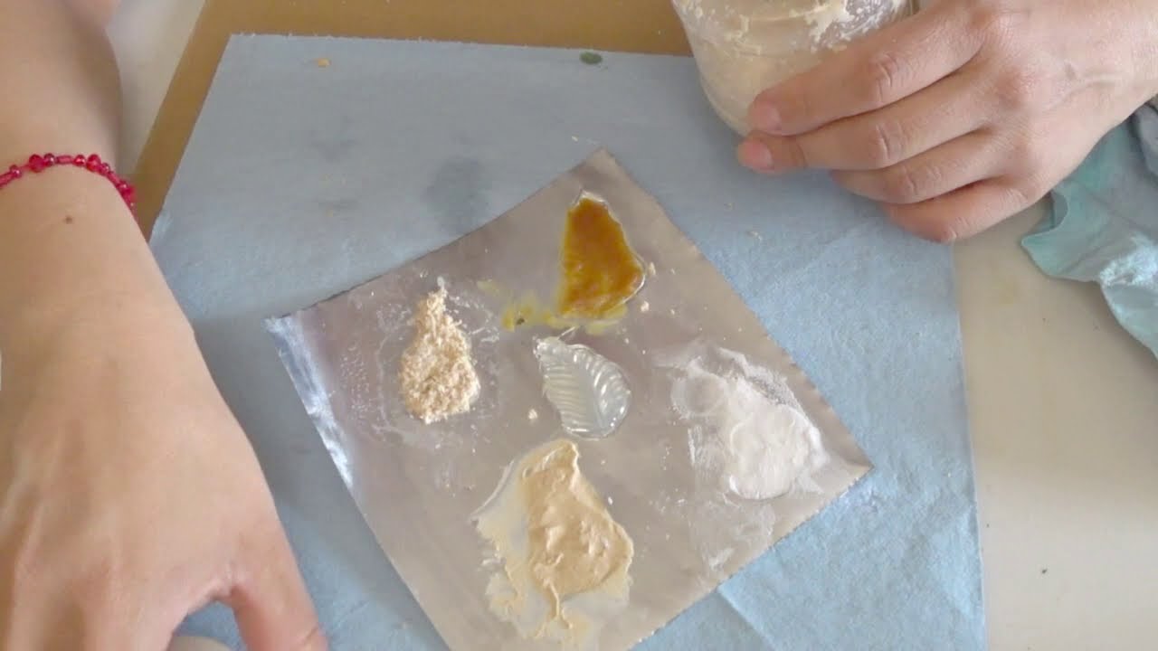 ALGUNOS RELLENOS Y PEGAMENTOS #repujado