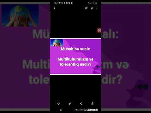 Video: Sən Və Mən Eyni Qandanıq Ya Da Tolerantlıq Nədir