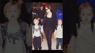 Angelina Jolie with her adorable twins Konx and Vivienne shorts ytshorts angelinajolie vivienne