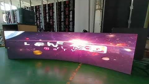 Led arc-shaped display screen has strong expressive force and aesthetic artistic beauty.