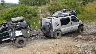 Renault trafic 4x4 expedition campervan, offroad trailer test, Lake District