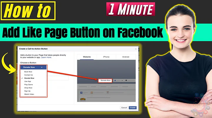How to add like page button on facebook 2022