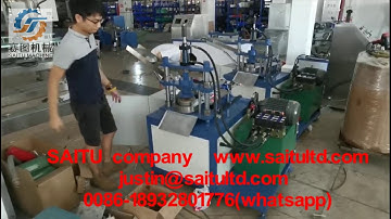 Fire extinguisher top and bottom automatic trimming machine