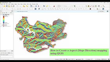 How to Create a Aspect Slope Direction mapping using QGIS .