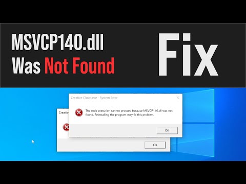 MSVCP140.dll is missing, or was not found. FIX error without downloading DLLs (2021)