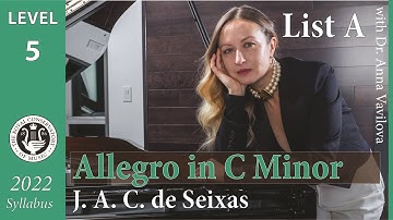 Allegro in C Minor, by J.A.C. de Seixas - RCM Repertoire Gr.5, List A