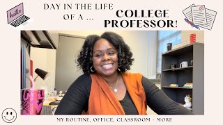 A day in the life of a college professor | My classroom, my office + routine | Vlog + GRWM