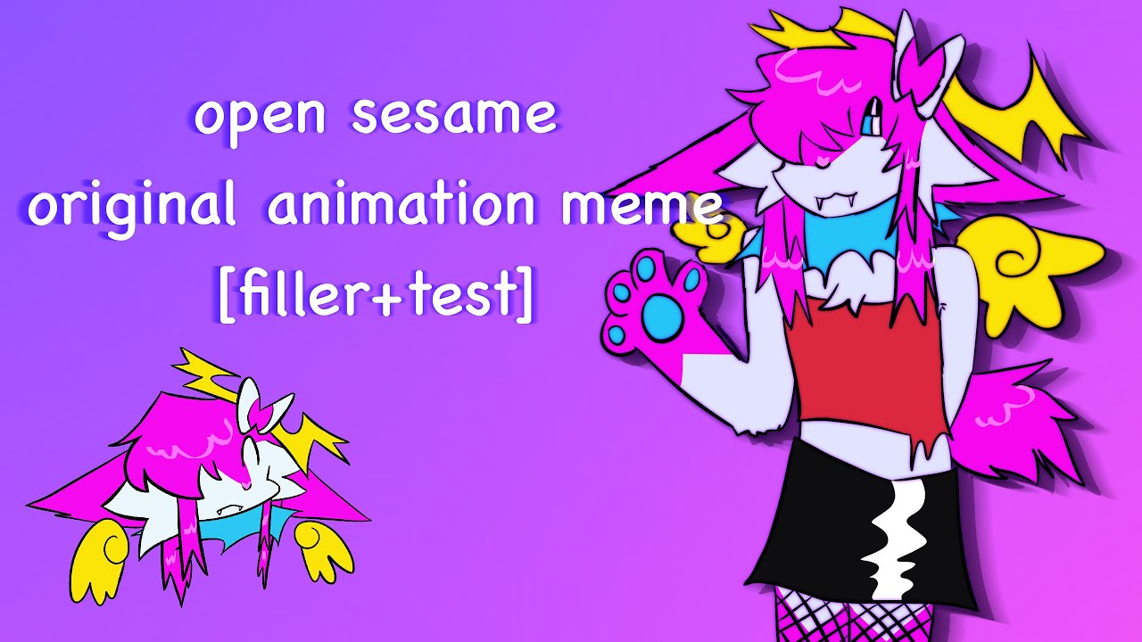 open sesame original animation meme [filler+test] YouTube