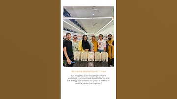 Macrame Workshop at Trissur, Kerala | learn Macrame art in malayalam #macrame #malayalam #workshop