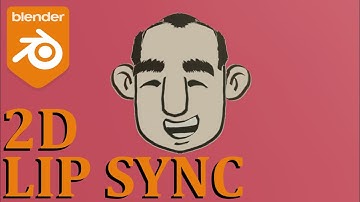 2D LIP SYNC ( RHUBARB ADDON, BLENDER 2.83 )