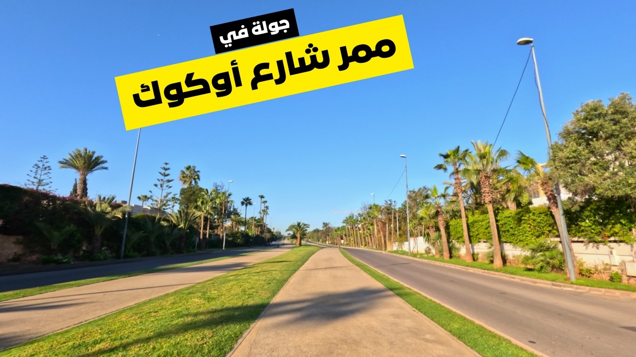 جولة في ممر شارع أوكوك كاليفورنيا في رمضان كما لم تروها من قبل - Avenue Akok promenade californie 