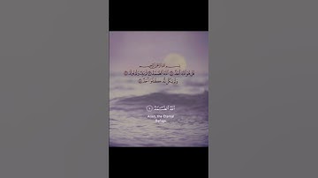 سوره (الإخلاص) #الشيخ محمد حسين عامر #تلاوه جميله جداً 🌹
